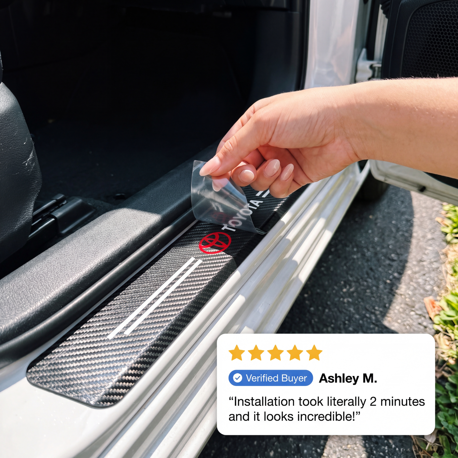 CarbonGrip PRO | Custom door sill protectors